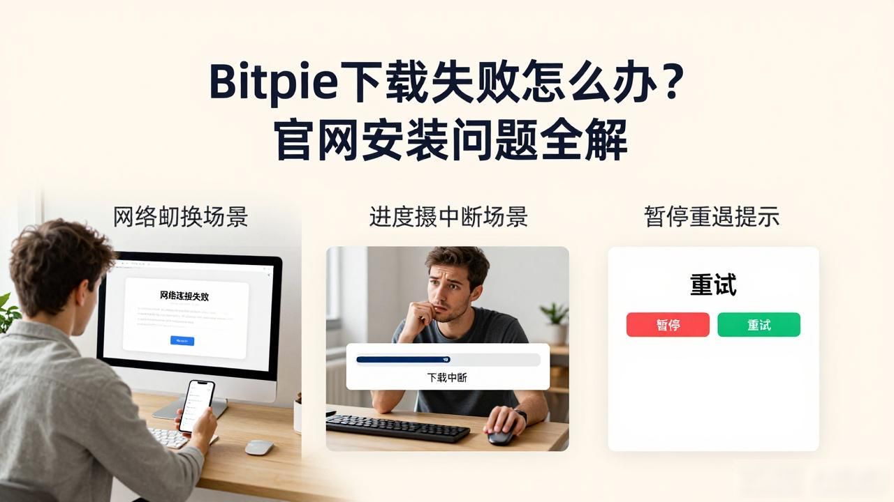 下载中的常见问题与解决方案：Bitpie 官网_Bitpie官网下载_Bitpie安装失败解决方法