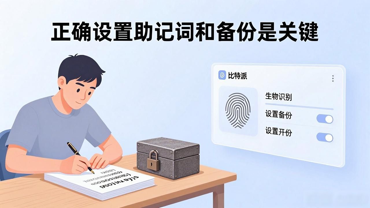 设置助记词和备份安全攻略_如何在比特派官方下载最新版中发挥引导作用?_获取比特派钱包官方下载渠道