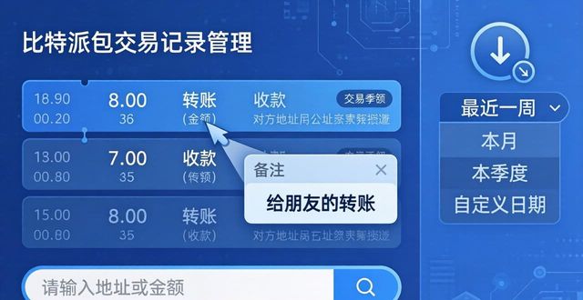比特派钱包中如何查看和管理交易记录？_比特派钱包_比特派怎么看钱包地址