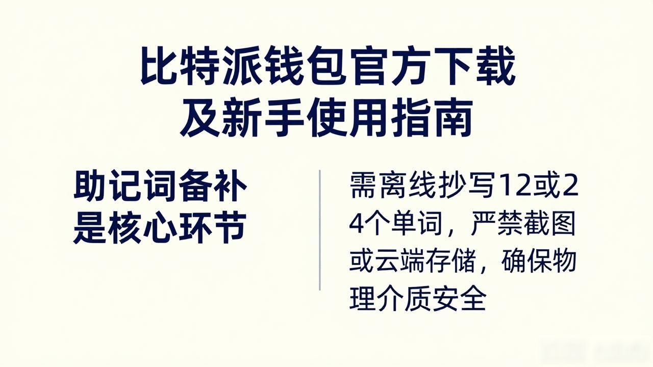 比特派钱包下载官方渠道_如何在比特派钱包app官方下载最新版本中获取指导？_助记词备份安全存储