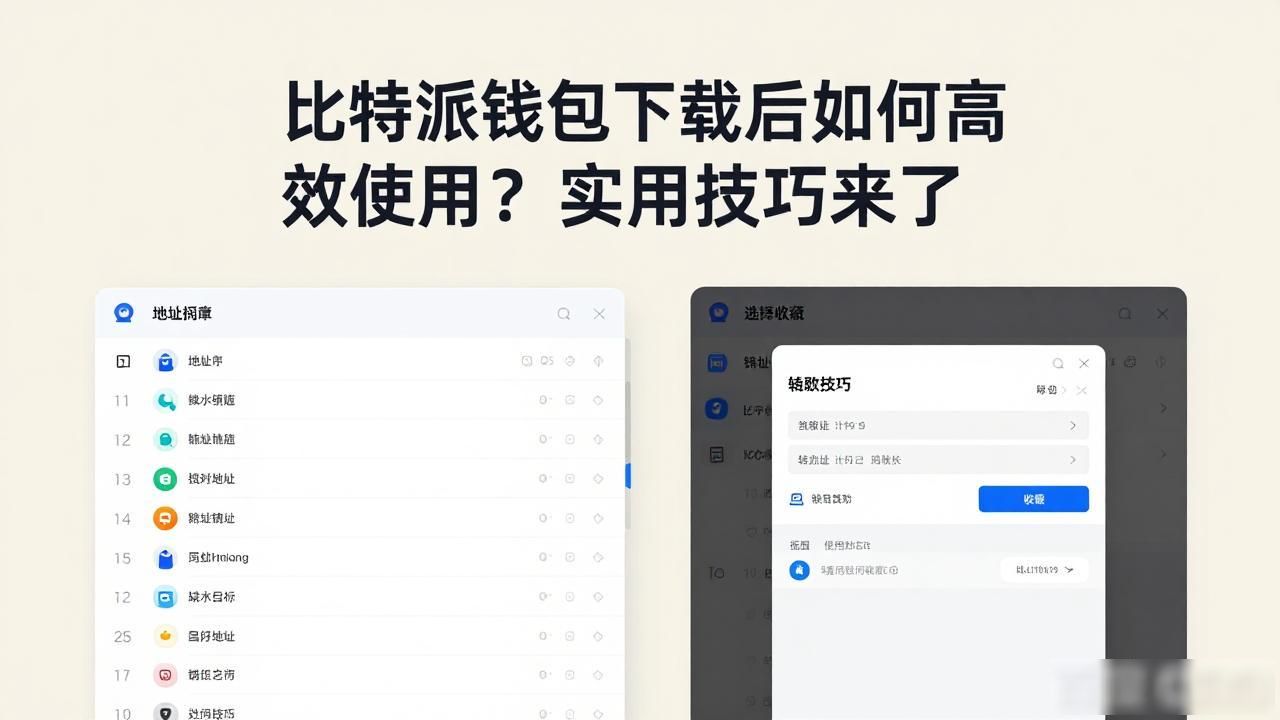 比特派钱包收藏地址功能_比特派钱包高效管理_如何在比特派钱包app官方版下载中保持高效运作?